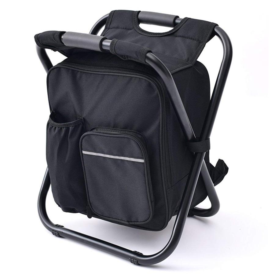 送料無料 クーラーバックパック リュック 椅子 アウトドア パイプチェア