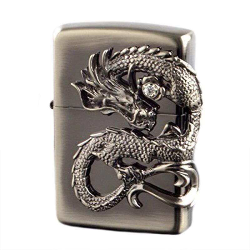値段が激安 未使用 ZIPPO ジッポー 限定品 龍 4面サイドメタル 立体