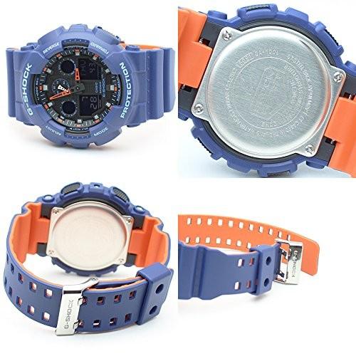 Casio 腕時計 G Shock Ga 100l 2a ブルー オレンジ ブラック G ショック ジーショック メンズ ギフト百貨のzumi 通販 Paypayモール