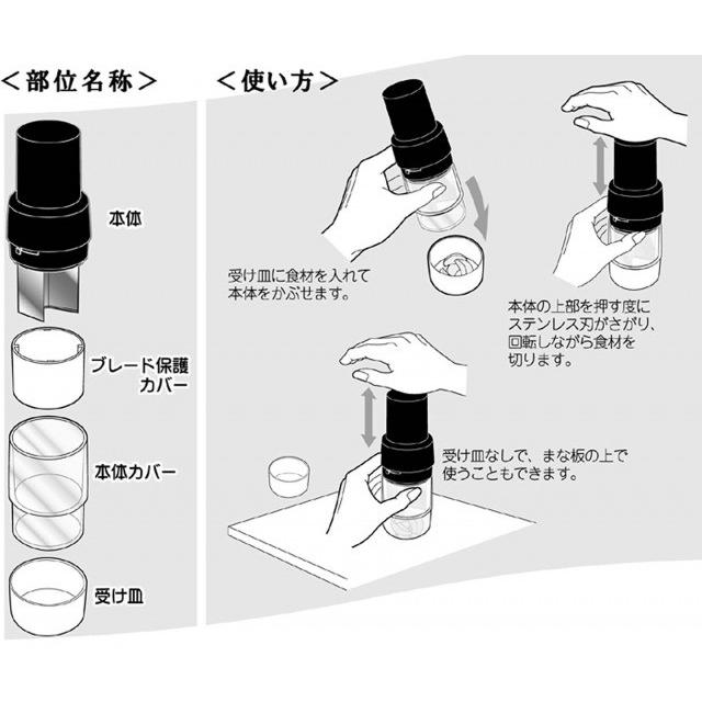 プレカットチョッパー H0005 みじん切り フードプロセッサー ぶんぶん チョッパー フードチョッパー 押すだけ ドッグフード 犬 猫 ドライフード キャットフード ギフト百貨のzumi 通販 Paypayモール