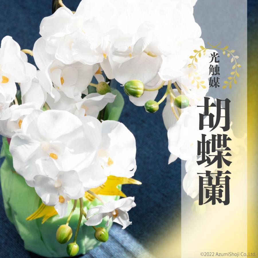 胡蝶蘭 光触媒 脱臭 消臭効果あり 花 枯れない 造花 ホワイト 白色 3本立て お祝い プレゼントに 3本立て 母の日 ギフト 空気 清浄 ギフト百貨のzumi 通販 Paypayモール