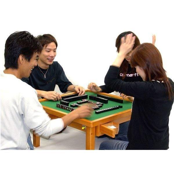 麻雀座卓 卍2 折り畳み式 パイン材 座卓 しっかりした作り