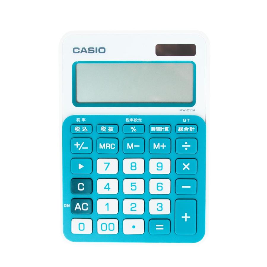 カシオ カラフル電卓 ミニジャストタイプ 10桁 Mw C11a メーカー再生品 ブルー ピンク 計算 送料無料 ギフト百貨のzumi 通販 Paypayモール