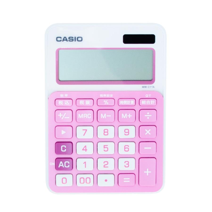 カシオ カラフル電卓 ミニジャストタイプ 10桁 Mw C11a メーカー再生品 ブルー ピンク 計算 送料無料 ギフト百貨のzumi 通販 Paypayモール