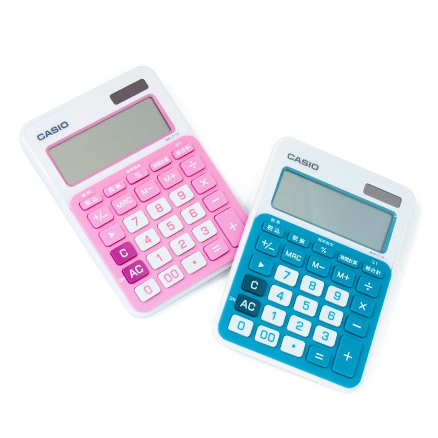 CASIO カシオ カラフル電卓 ミニジャストタイプ 10桁 MW-C11A メーカー 
