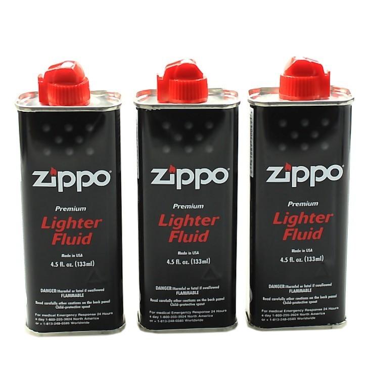 ZIPPO（ジッポー） 小缶 133ml 3本セット 純正オイル 詰め替え オイル 