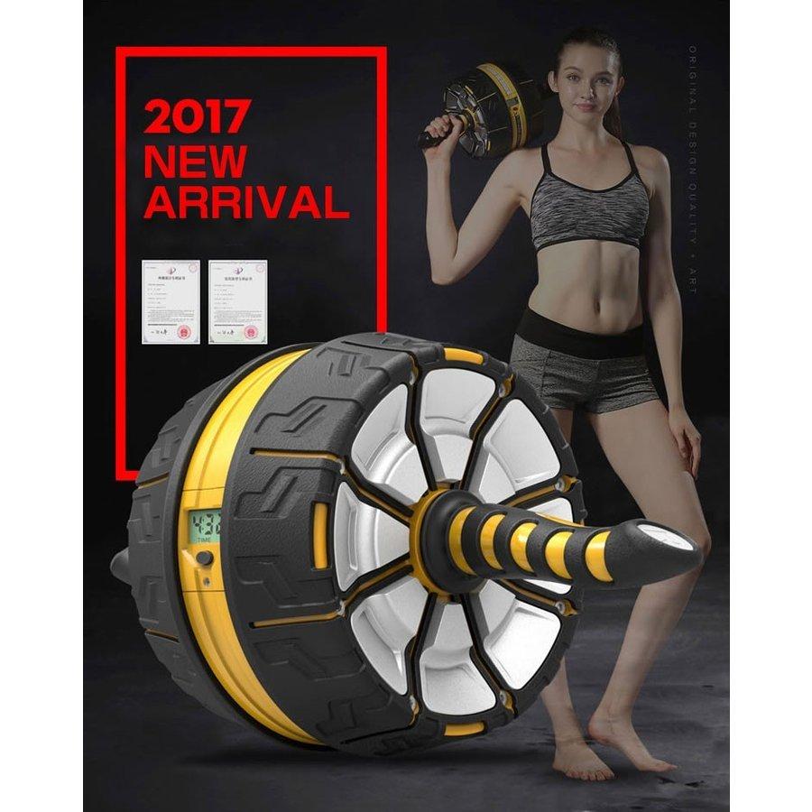 腹筋ローラー 腹筋ローラー 膝マット付き アブローラー 一輪タイプ