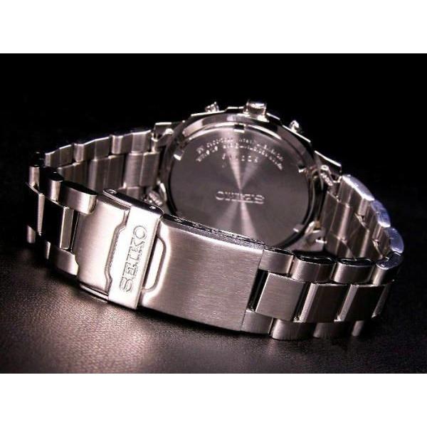 SEIKO SND191PC メンズ腕時計 海外モデル クロノグラフ ブラック