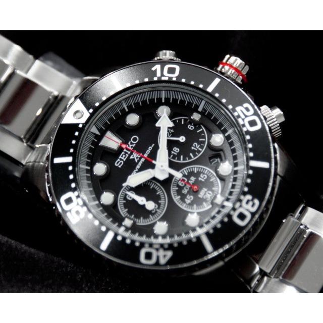 送料無料 SEIKO SSC015P1 メンズ 腕時計 海外モデル ソーラークロノ 