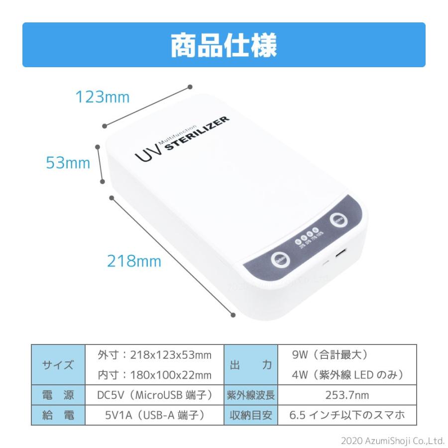 スマホ紫外線殺菌ボックス ハンディ UV 携帯 コンパクト 持ち運び 殺菌