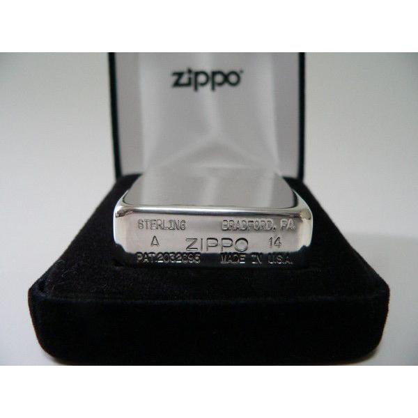 ZIPPO 純銀 ジッポライター スターリングシルバー #24 No.24 NO24 1941年モデル シルバー ライター オイルライター たばこ 喫煙具 喫煙 プレゼント ラッピング｜zumi｜03