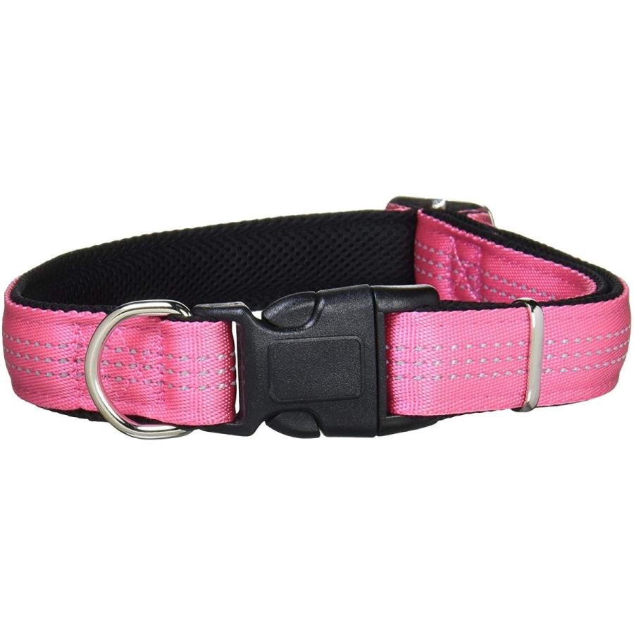 カワノ産業 マイスタークッションカラー【L】桃x黒【大型犬用：30kg