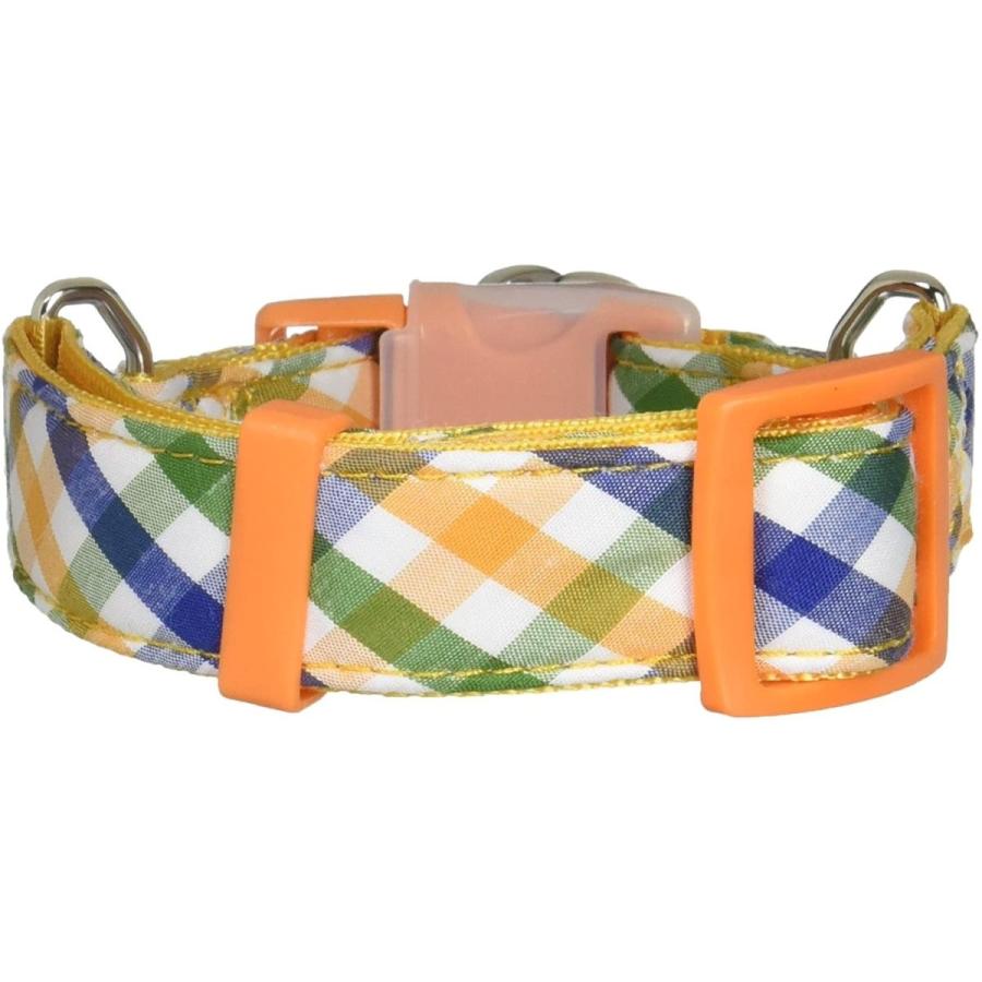 残り１個 アースペット ワイドチェックカラー オレンジ S 首周り24m 33cm 適応体重 10kgまで小型犬用 ズンズンペットサプライ Proストア 通販 Yahoo ショッピング