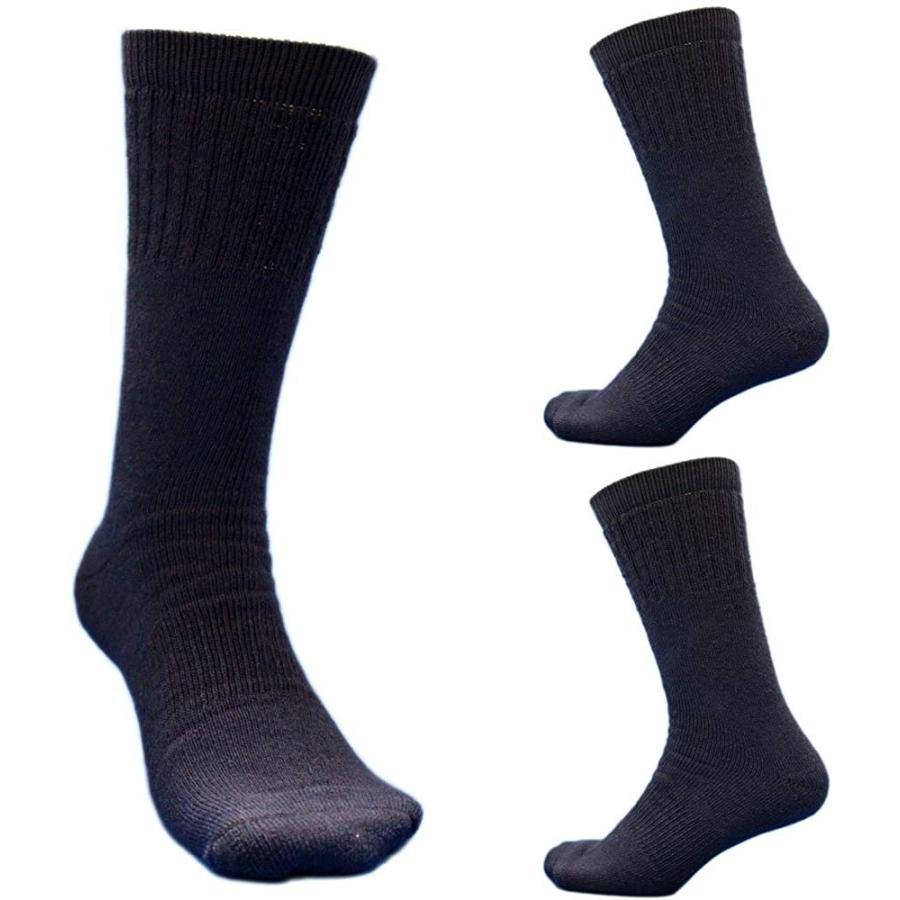 Si7 靴下 メンズ 防寒ソックス 暖かく蒸れないシルクと綿のパイルで快適な履き心地 絹が一番 先丸 軍足 24 527cm 作業 3組 オープニング 紺