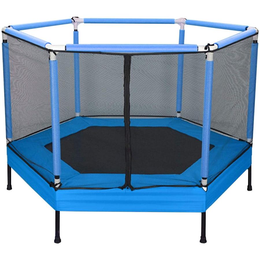 激安特価 Te Fiti トランポリン セーフティネット付き 折りたたみ可能 耐荷重100kg 青い 豪華 Imperialplace Nhojsc Vn