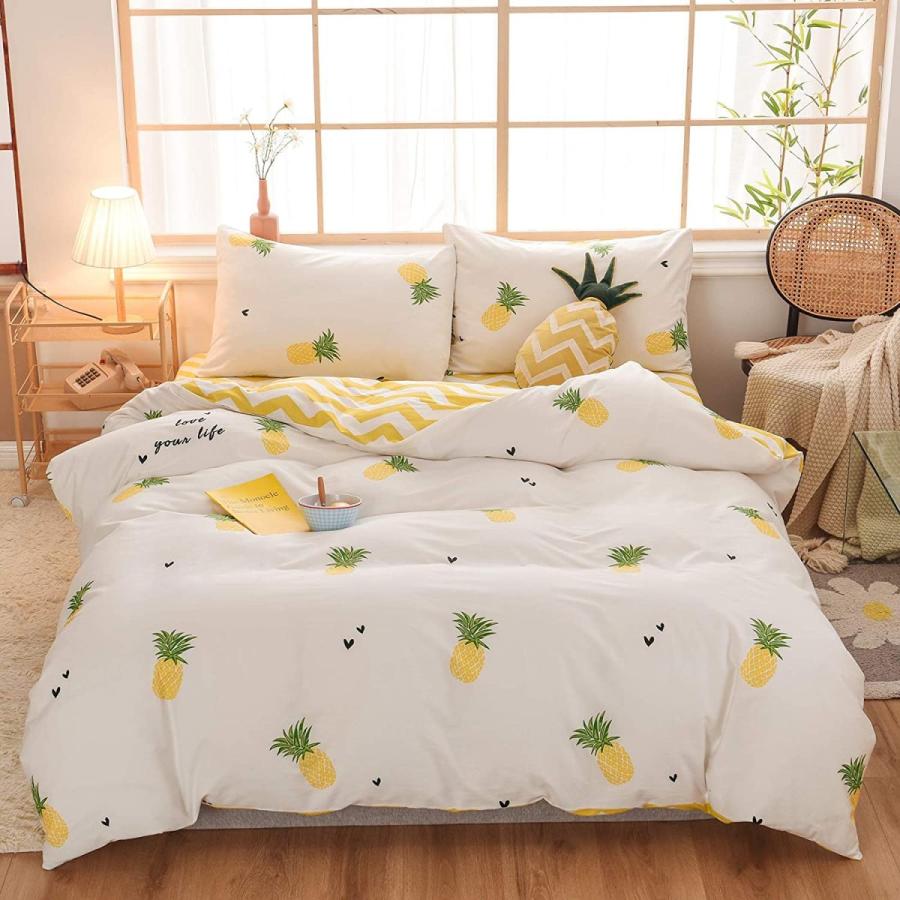 期間限定送料無料 Sigoods 掛け布団カバー 綿100 布団カバー 4点セット ダブル 寝具カバー 掛け布団カバー ボックスシーツ ベッド用 敷き布団カバー 肌に 海外最新 Riccardotramma Com