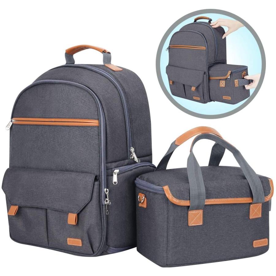 本物保証 Enduraxカメラバック 一眼レフ カメラリュック バック ２気室 防水 ダブルバック 15インチpc収納 三脚取付可 カメラバック カメラリュック その他av周辺機器