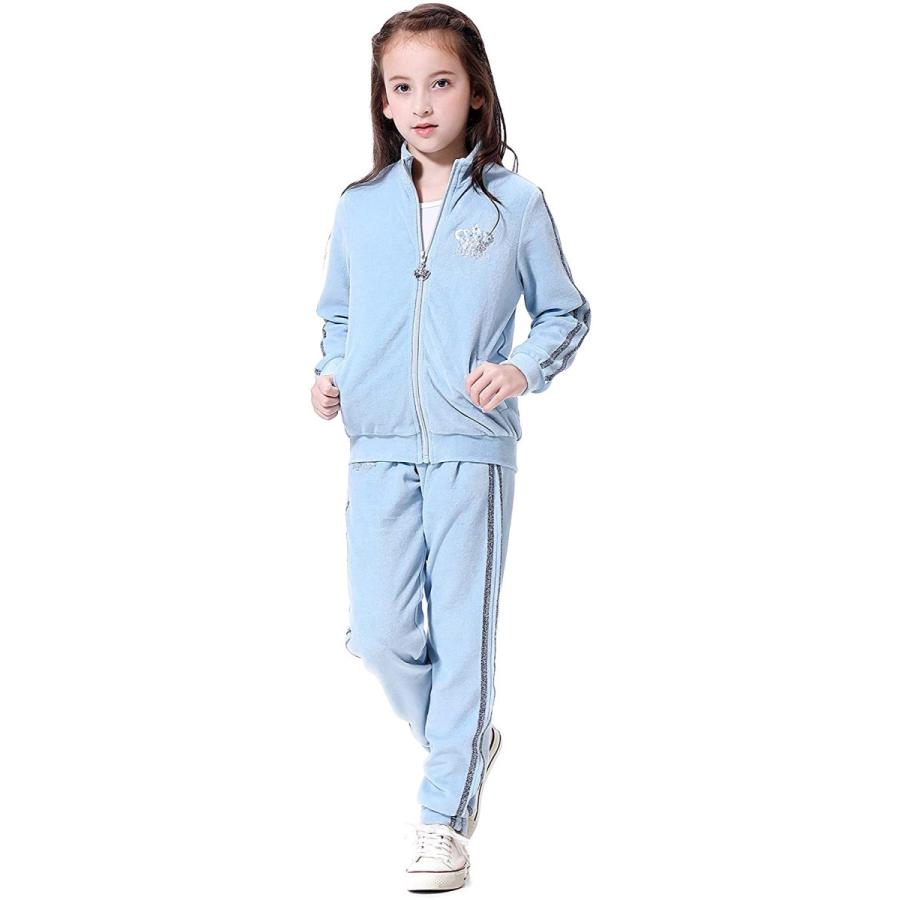 子供服 女の子 ジャージ 上下セット ガールズ スウェット セットアップ キッズ スポーツウェア トレーニングウエア 女児 長袖 カジュアル パーカー 帽子 キャップ Solarquest Co Id