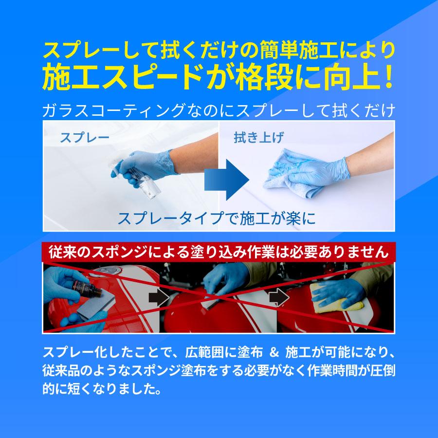 【スプレー式ガラスコーティング】ゼウスクリア シラザン50 [バイク用] 耐久3年以上 超撥水 超滑水 ボディ ガラス ホイール マフラーなどに | Zeus clear | 05