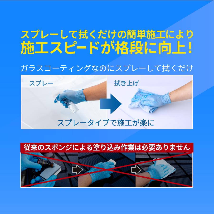 【トップコート付】【スプレー式ガラスコーティング 】ゼウスクリア シラザン50 トップコート付き Mサイズ ガラスコーティング ガラスコーティング剤 | Zeus clear | 06