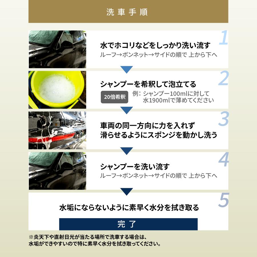 【シャンプー】ガラスコーティング 専用シャンプー 撥水・ワックス成分を含まない 1L | Zeus clear | 03