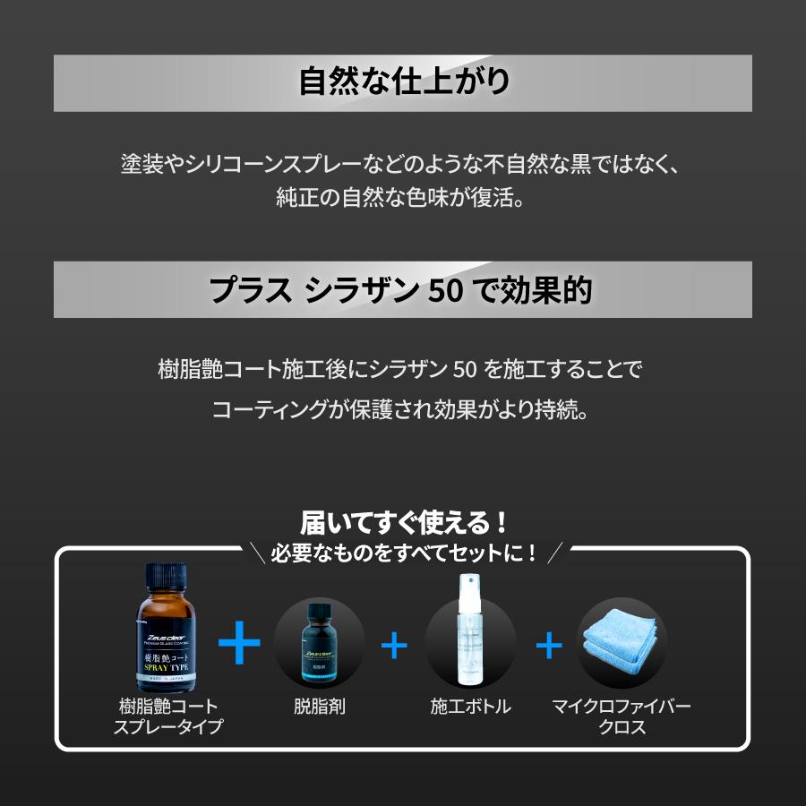 Zeus clear 樹脂艶コート スプレータイプ バイク用 20ml 未塗装樹脂の