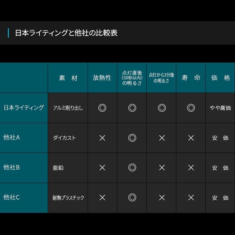 2年保証】日本ライティング LEDヘッドライト H4 標準モデル 12V専用