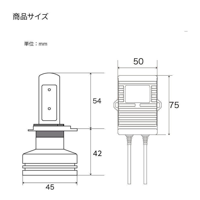 2年保証】日本ライティング LEDヘッドライト H4 ハイスペック