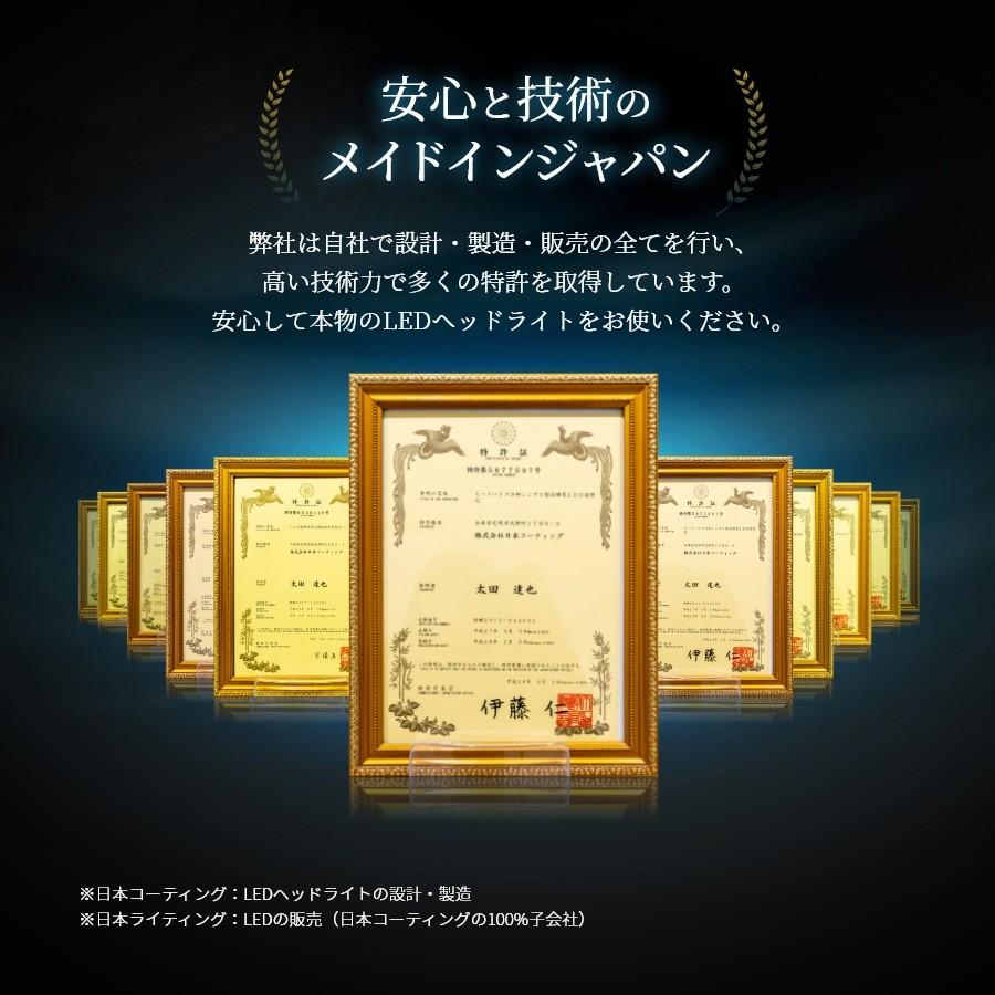2年保証】日本ライティング LEDヘッドライト H4 ハイスペック