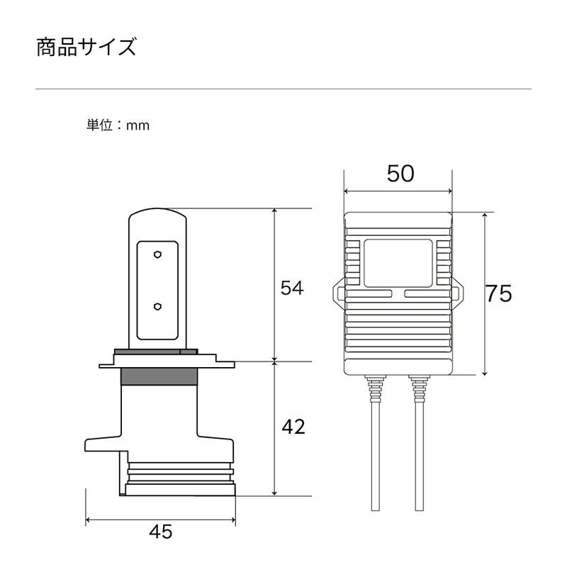 2年保証】日本ライティング LEDヘッドライト H4 ハイスペックモデル 軽 