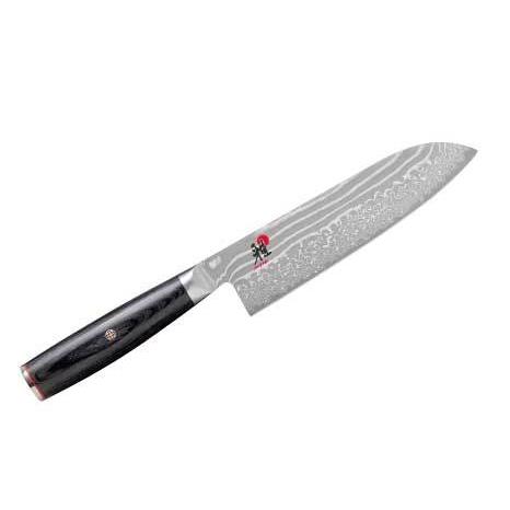 雅 MIYABI 5000FC-D 三徳包丁 18cm| ナイフ 日本製 ダマスカス