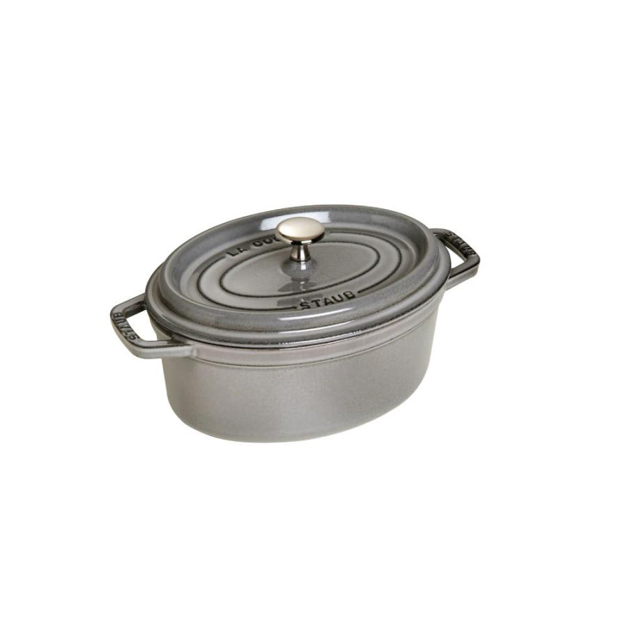 STAUB オーバル　グレー Staub（ストウブ） 鍋 23cm オーバル グレー 生涯保証 | ココット