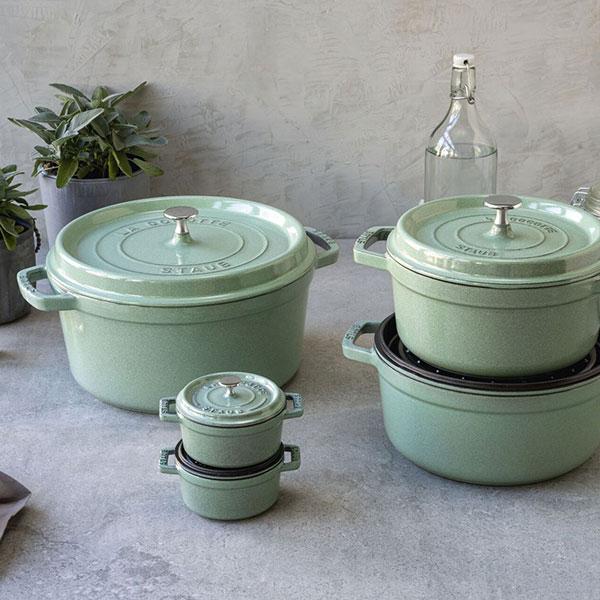 Staub ストウブ 鍋 10cm ピコ・ココット ラウンド セージ Staub ストウブ 鍋 10cm ピコ・ココット ラウンド セージ