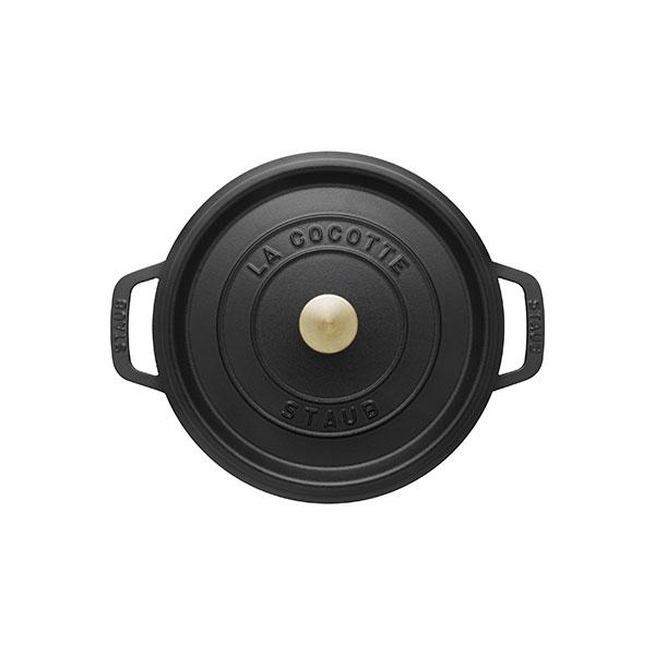 Staub ストウブ 鍋 ピコ・ココット ラウンド 22cm ブラック 生涯 Staub ストウブ 鍋 ピコ・ココット ラウンド 22cm ブラック 生涯