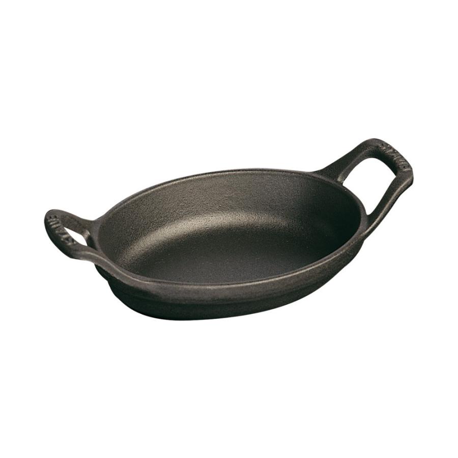 STAUB ミニオーバルディッシュ ブラック ストウブ | ストゥブ 食器  グラタン皿 グラタン オーバル オーブンの画像