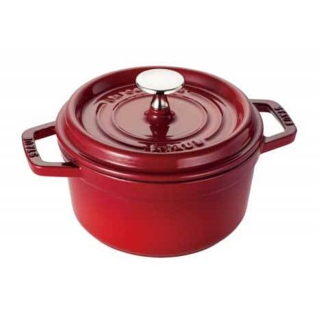 チェリー 16cm 生涯保証付き red 赤 ピココットラウンド ストウブ Staub（ストウブ） 鍋 16cm ピコ・ココット ラウンド チェリー 生涯