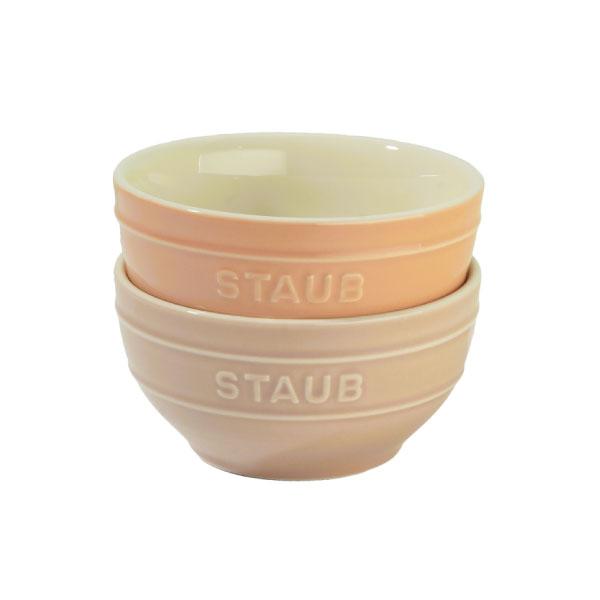 Staub ストウブ ボウル 12cm 2個セット マカロンピンク Staub ストウブ ボウル 12cm 2個セット マカロンピンク