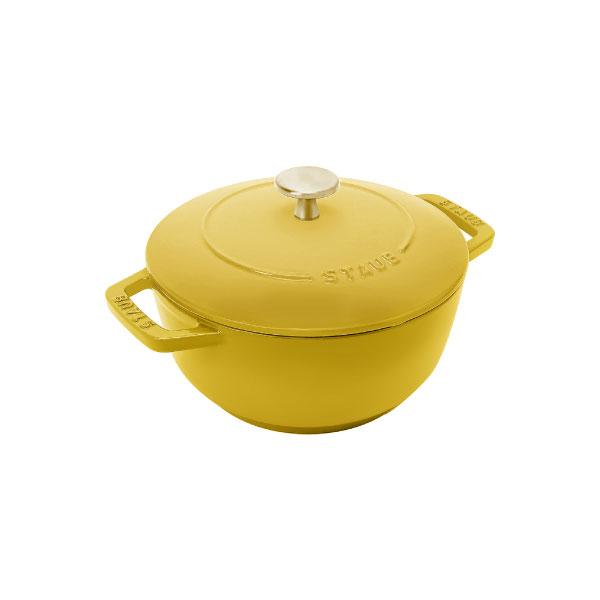 Wa-NABE ストウブ 鍋 18cm シトロン M STAUB 丸 ホーロー鍋 調理 Wa-NABE ストウブ 鍋 18cm シトロン M STAUB 丸 ホーロー鍋 調理