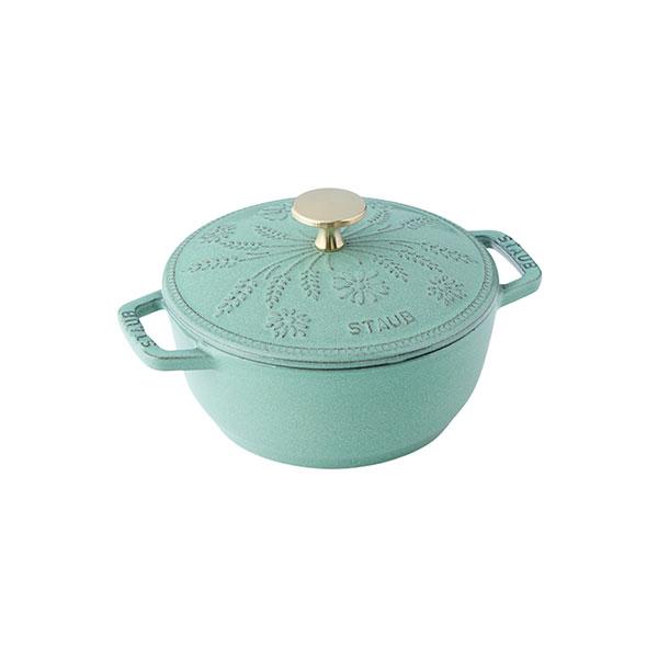 Wa-NABE ストウブ マーガレット S セージ 丸 ホーロー鍋 Wa-NABE ストウブ マーガレット S セージ 丸 ホーロー鍋