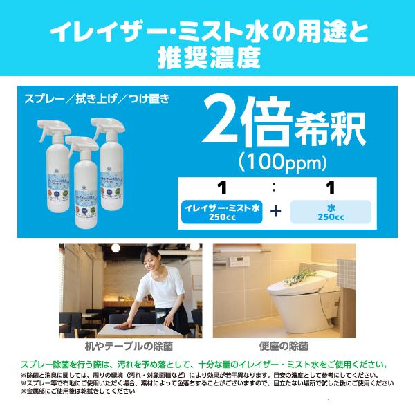 イレイザー・ミスト水 10L QBテナー（200ppm） : なごみ空館シルフ  