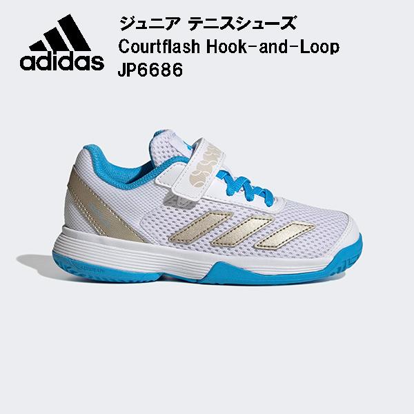 adidas（アディダス） ジュニア テニスシューズ Courtflash Hook-and