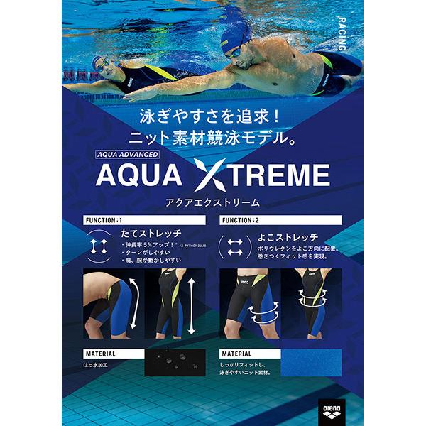 アリーナ（arena） レディース 競泳水着 WA承認 ハーフスパッツ AQUA