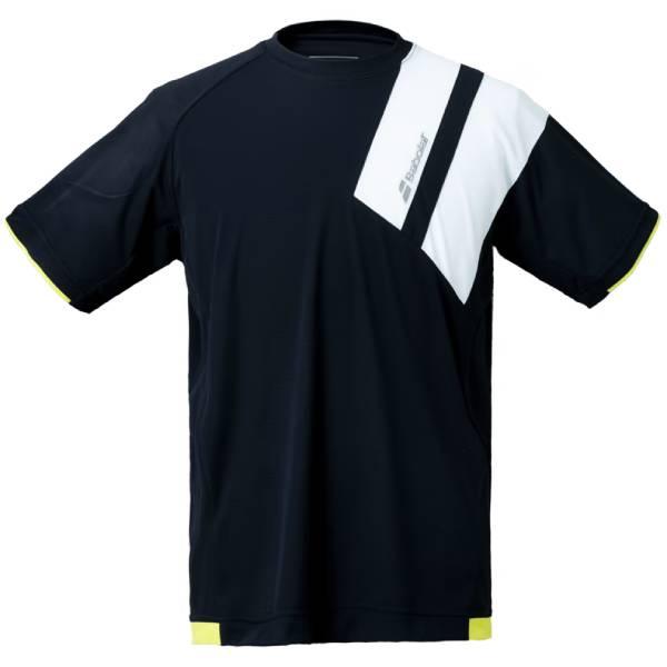 【全品10%OFFクーポン】バボラ Babolat テニスウェア メンズ CLUB SHORT SLEEVE SHIRT ショートスリーブシャツ BUG1311C｜zyuen1｜02