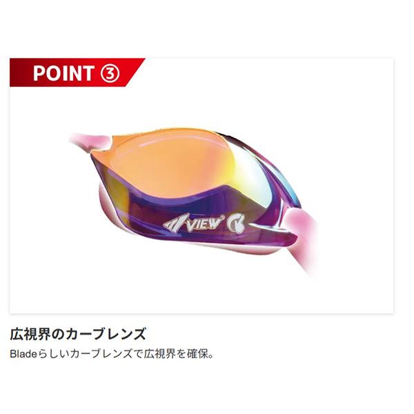 VIEW ビュー VIEW SWIPE搭載 レーシング ミラーゴーグル クッション