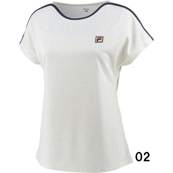 【全品P10倍】フィラ FILA レディース テニス ウェア ドルマンスリーブ Tシャツ 小花柄 VL2639｜zyuen1｜02