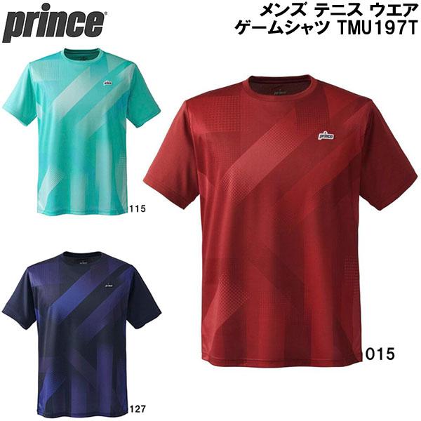【美品】Prince テニスゲームウェア Prince（プリンス） メンズ テニス ウエア ゲームシャツ TMU197T