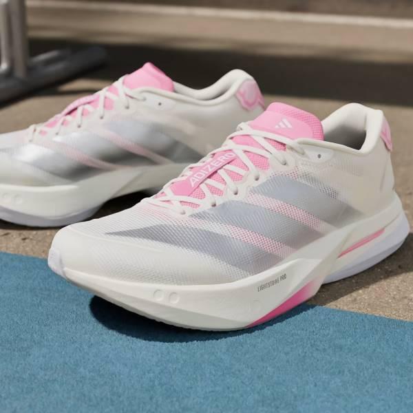 アディオスプロ4 26.5cm ホワイト adidas（アディダス） ランニングシューズ メンズ ADIZERO BOSTON 13