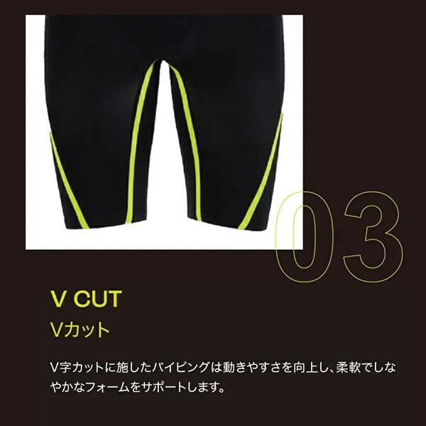 ジャケッド Jaked メンズ 競泳水着 WA承認 レース用 J-EKO ハーフスパッツ 820127 BLK【返品・交換不可商品】_8