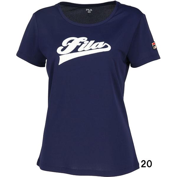FILA（フィラ） レディース テニス ウェア アップリケ Tシャツ VL2973