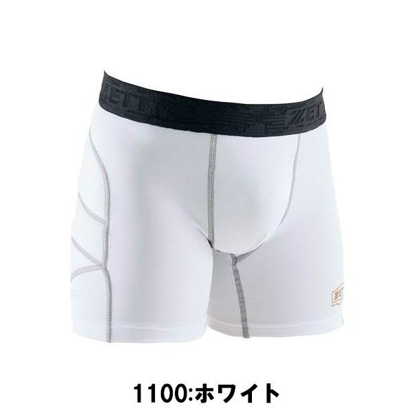 スライディングパンツ ホワイト メッシュ ゼット（ZETT） 野球 少年用スライディングパンツ パッド付き スラパン
